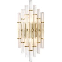 Бра Crystal Lux SARAGOSA AP2 BRASS/TRANSPARENTE