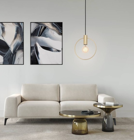 98834 Подвесной потолочный светильник (люстра) MANIZALES, 1Х40W, E27, L250, B105, H1100, сталь, мато