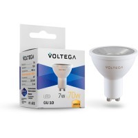 Светодиодная лампа Voltega Simple MR16 7W 3000K 38° GU10 7253