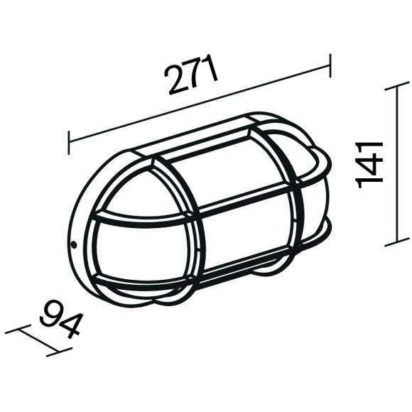 Настенный светильник (бра) Outdoor O449WL-01GF1