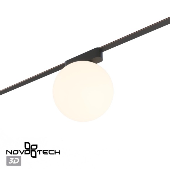 359478 Трековый ременный светодиодный SMART светильник c доп. механическим перекл. цветности Novotech EASY CRI90+ 3000-6000К 260Лм 220° 6W TUYA, Алиса, Wi-Fi