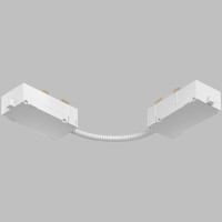 Соединитель питания гибкий Smart 220V Denkirs TR2103-WH