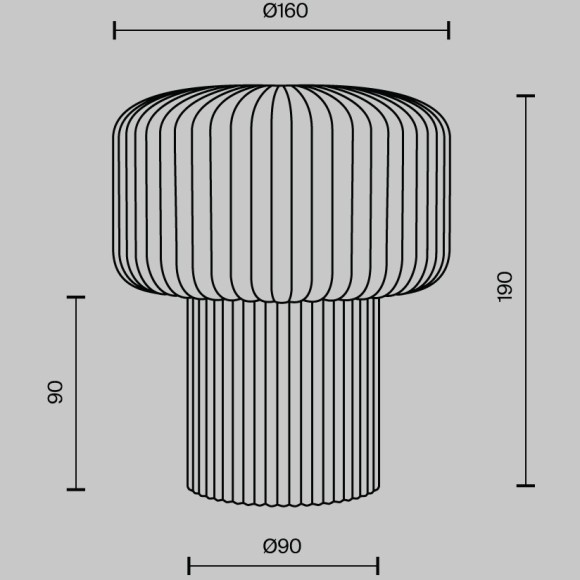Настольный светильник Maytoni MOD404TL-01BG