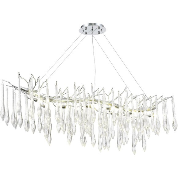SL1660.113.12 Светильник подвесной ST-Luce Хром/Хром, Прозрачный G9 12*5W 4000K TEARDROPS