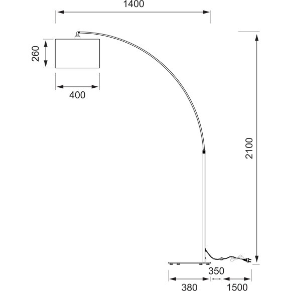Торшер с абажуром Maytoni Z329-FL-01-CH Nevada под лампу 1xE27 40W Торшер с абажуром Maytoni Z329-FL-01-CH Nevada под лампу 1xE27 40W