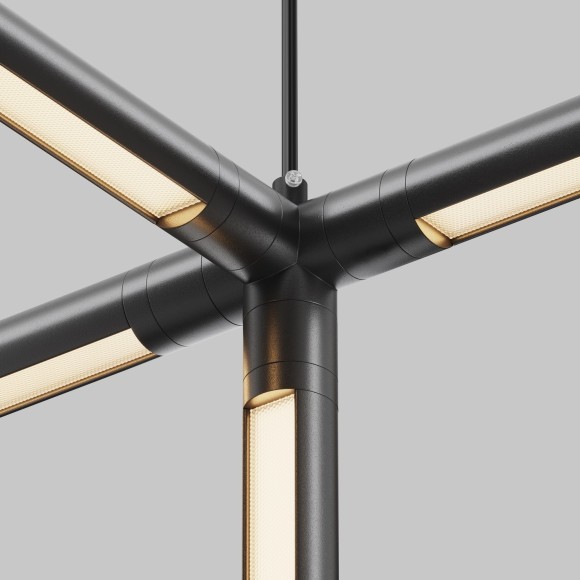 Х-образный вертикальный коннектор для системы Maytoni Shelf с вводом питания CA019L4C-P-B