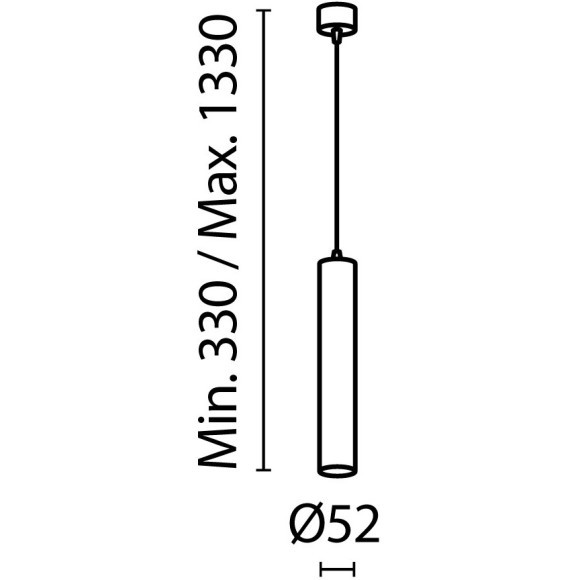 Подвесной светильник Technical P072PL-L12W3K-1
