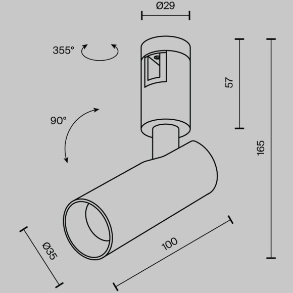 Трековый светильник Maytoni Focus Led Flarity 4000K 5Вт 60° TR144-1-5W4K-W-PT Трековый светильник Maytoni Focus Led Flarity 4000K 5Вт 60° TR144-1-5W4K-W-PT