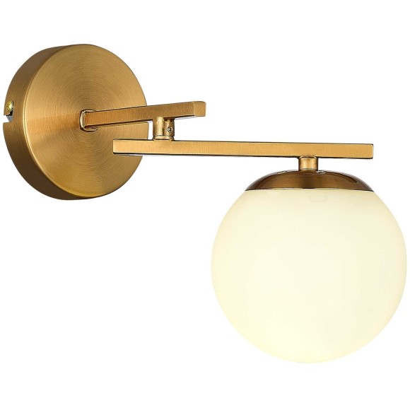 SLE1195-301-01 Светильник настенный Латунь/Белый E14 1*40W SIERRA