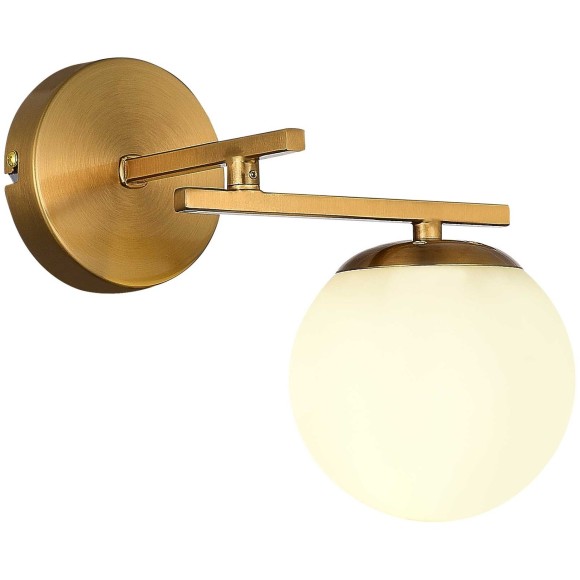 SLE1195-301-01 Светильник настенный Латунь/Белый E14 1*40W SIERRA