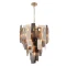 POINT SP19 2720/319 Crystal Lux Люстра латунного цвета со стеклянными янтарными и дымчатыми плафонами, 19 x E14 до 40 Вт, Ø760 мм, H1065 мм, IP20, 220 В
