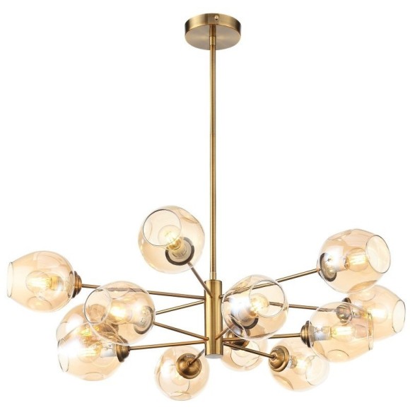 SL1500.203.12 Светильник подвесной ST-Luce Золотистый/Янтарный E14 12*40W FOVIA