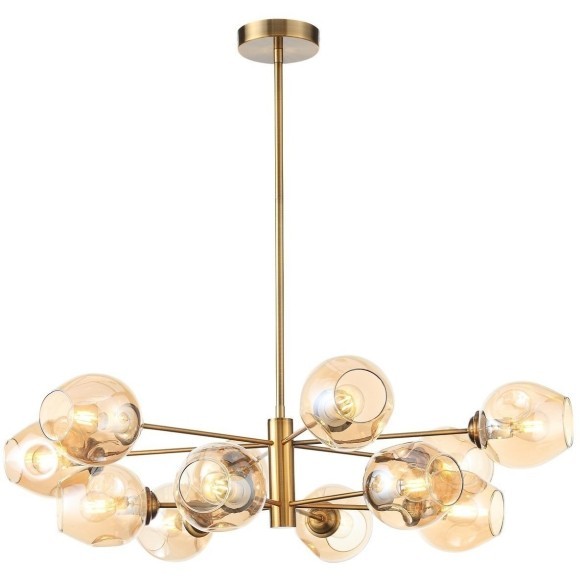 SL1500.203.12 Светильник подвесной ST-Luce Золотистый/Янтарный E14 12*40W FOVIA