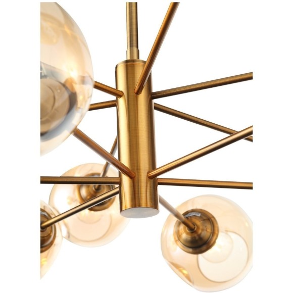 SL1500.203.12 Светильник подвесной ST-Luce Золотистый/Янтарный E14 12*40W FOVIA