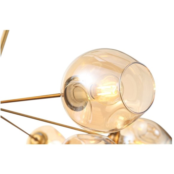 SL1500.203.12 Светильник подвесной ST-Luce Золотистый/Янтарный E14 12*40W FOVIA