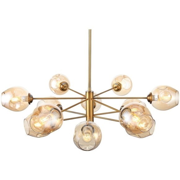 SL1500.203.12 Светильник подвесной ST-Luce Золотистый/Янтарный E14 12*40W FOVIA