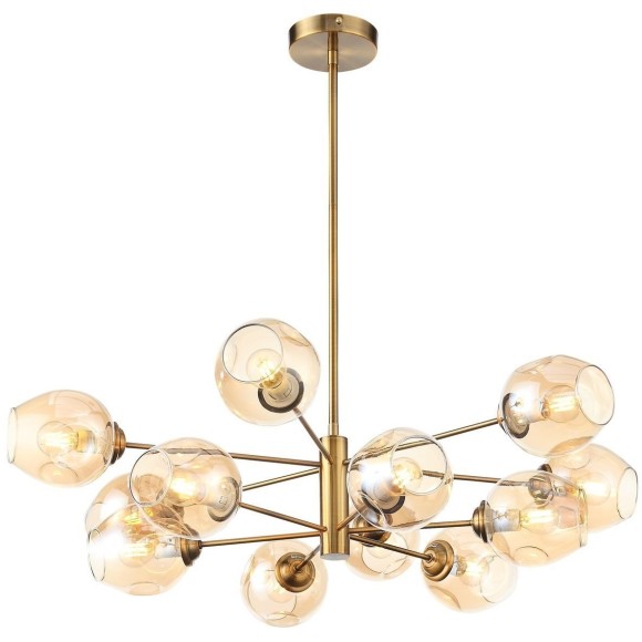 SL1500.203.12 Светильник подвесной ST-Luce Золотистый/Янтарный E14 12*40W FOVIA