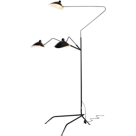SL305.405.03 Торшер ST-Luce Черный/Черный, Белый E27 3*60W SPRUZZO