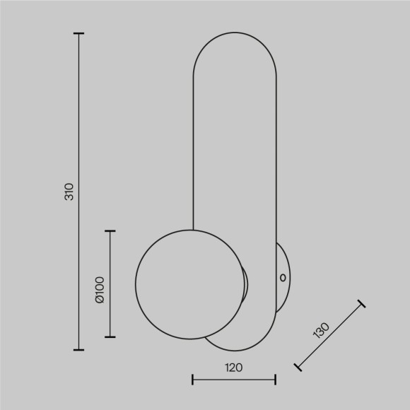 Настенный светильник (бра) Maytoni MOD419WL-01B Настенный светильник (бра) Maytoni MOD419WL-01B