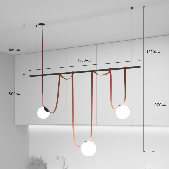Готовая ременная трековая система Denkirs Belty DK55SET07-01-BR Готовая ременная трековая система Denkirs Belty DK55SET07-01-BR