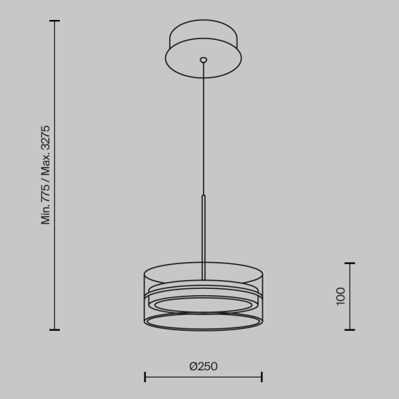 Подвесной светильник Maytoni MOD348PL-L18BBS3K Подвесной светильник Maytoni MOD348PL-L18BBS3K