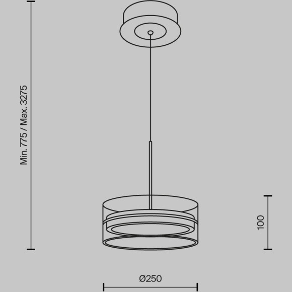 Подвесной светильник Maytoni MOD348PL-L18BBS3K Подвесной светильник Maytoni MOD348PL-L18BBS3K