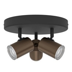 300591 CONSUMA Спот настенный 3xGU10 15Вт IP44 бронза черный 300591 CONSUMA Спот настенный 3xGU10 15Вт IP44 бронза черный