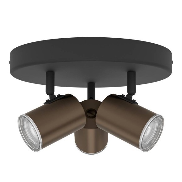 300591 CONSUMA Спот настенный 3xGU10 15Вт IP44 бронза черный