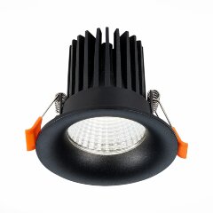 ST703.448.10 Св-к встр. Черный LED 1*10W 4000K 900Lm Ra90 38° IP20 D85xH75 170-240V Встраиваемые светильники ST703.448.10 Св-к встр. Черный LED 1*10W 4000K 900Lm Ra90 38° IP20 D85xH75 170-240V Встраиваемые светильники