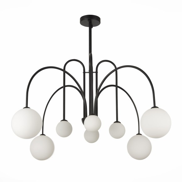 SL1204.402.08 Люстра потолочная ST-Luce Черный/Белый G9 8*5W JINETO SL1204.402.08 Люстра потолочная ST-Luce Черный/Белый G9 8*5W JINETO