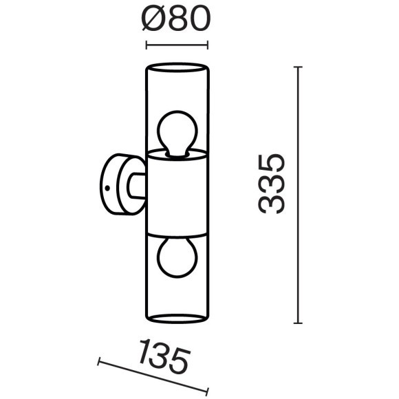 Настенный светильник (бра) Outdoor O432WL-02GF Настенный светильник (бра) Outdoor O432WL-02GF
