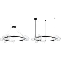 SL1165.403.24 Светильник подвесной ST-Luce Черный/Прозрачный G4 24*5W NECTON
