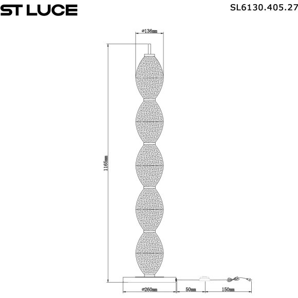 SL6130.405.27 Светильник напольный ST-Luce Черный/Белый, Дымчатый LED 1*35W 3000K ICE SL6130.405.27 Светильник напольный ST-Luce Черный/Белый, Дымчатый LED 1*35W 3000K ICE