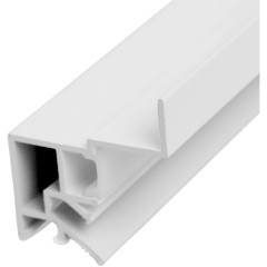 ST038.529.01 Парящий алюминиевый анодированный профиль под натяжной ПВХ потолок (белый) ST038.529.01 Парящий алюминиевый анодированный профиль под натяжной ПВХ потолок (белый)