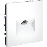 Розетка компьютерная встраиваемая VOLTUM S70 RJ45 кат.6, (белый матовый)