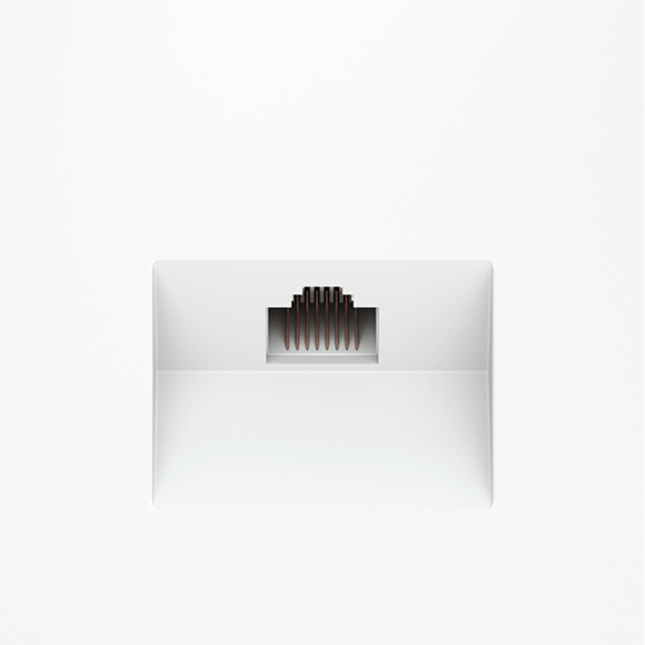 Розетка компьютерная встраиваемая VOLTUM S70 RJ45 кат.6, (белый матовый)