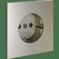 Накладка для розетки с заземлением и защитными шторками, S70 (шелк)