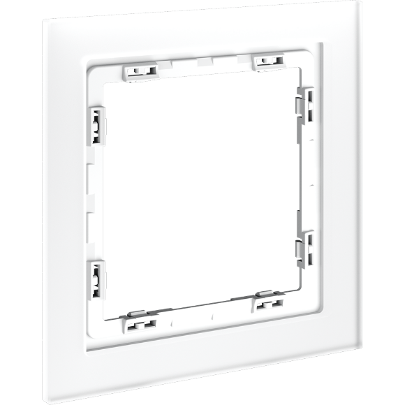 Рамка стеклянная VOLTUM S70 на 1 пост, (белый,матовый,стекло)