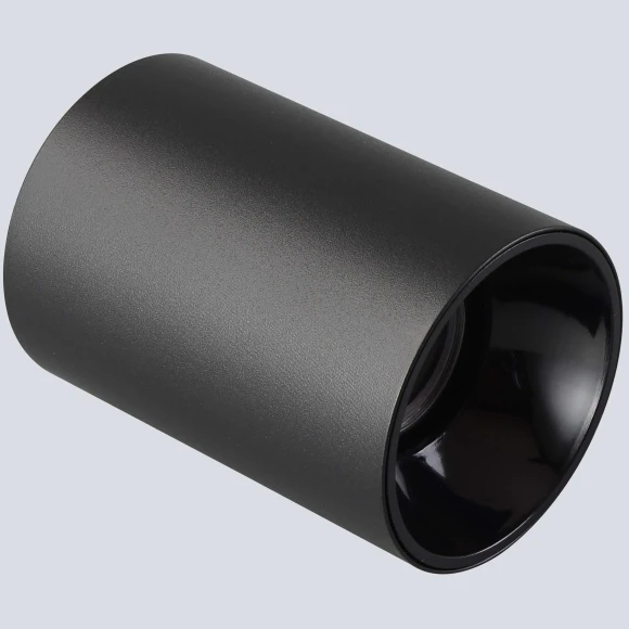 Crystal Lux CLT 084C BL 1400/345 Светильник потолочный накладной точечный, черный матовый цилиндр под лампу GU10 макс. 50Вт, 110x70мм, черный спот для кухни, коридора и прихожей, IP20 220V