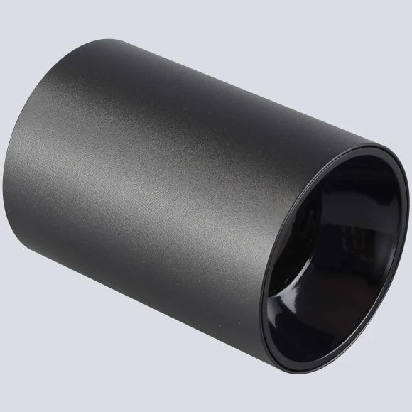 Crystal Lux CLT 084C BL 1400/345 Светильник потолочный накладной точечный, черный матовый цилиндр под лампу GU10 макс. 50Вт, 110x70мм, черный спот для кухни, коридора и прихожей, IP20 220V