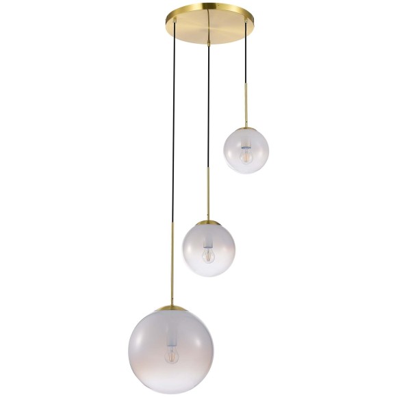 SL1190.203.03 Светильник подвесной ST-Luce Золотистый/Прозрачно-белый E27 3*60W CASSIUS