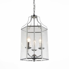 SL228.103.03 ST Luce TERSO Подвесная люстра, E14,3х40W, хром/прозрачный SL228.103.03 ST Luce TERSO Подвесная люстра, E14,3х40W, хром/прозрачный