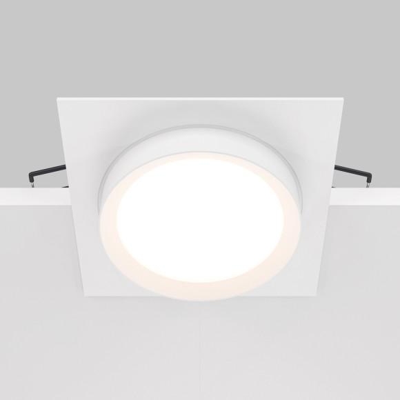 Встраиваемый светильник Maytoni DL086-GX53-SQ-W Hoop под лампу 1xGX53 15W Встраиваемый светильник Maytoni DL086-GX53-SQ-W Hoop под лампу 1xGX53 15W