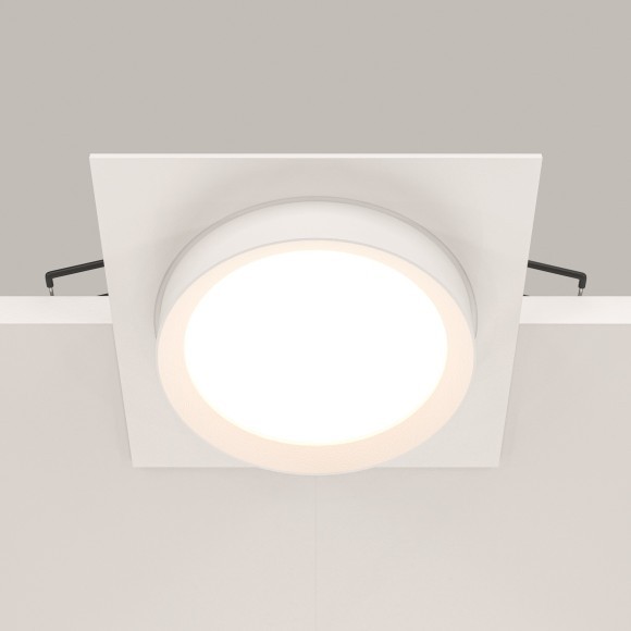 Встраиваемый светильник Maytoni DL086-GX53-SQ-W Hoop под лампу 1xGX53 15W Встраиваемый светильник Maytoni DL086-GX53-SQ-W Hoop под лампу 1xGX53 15W