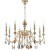 Люстра Crystal Lux MERCEDES SP8 GOLD/COLOR