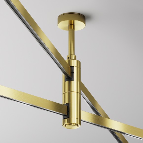 Потолочная стойка двойная поворотная Short с перед. питания на 2 уровень Maytoni Flarity TRA156C-D1-BS