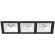 Встраиваемый светильник Lightstar D537060606 Domino под лампы 3xGU5.3 150W