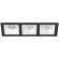 Встраиваемый светильник Lightstar D537060606 Domino под лампы 3xGU5.3 150W