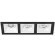 Встраиваемый светильник Lightstar D537060606 Domino под лампы 3xGU5.3 150W