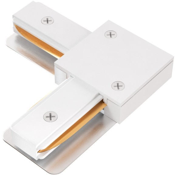 Г-образный соединитель для накладных однофазных шинопроводов Crystal Lux CLT 0.211 07 WH